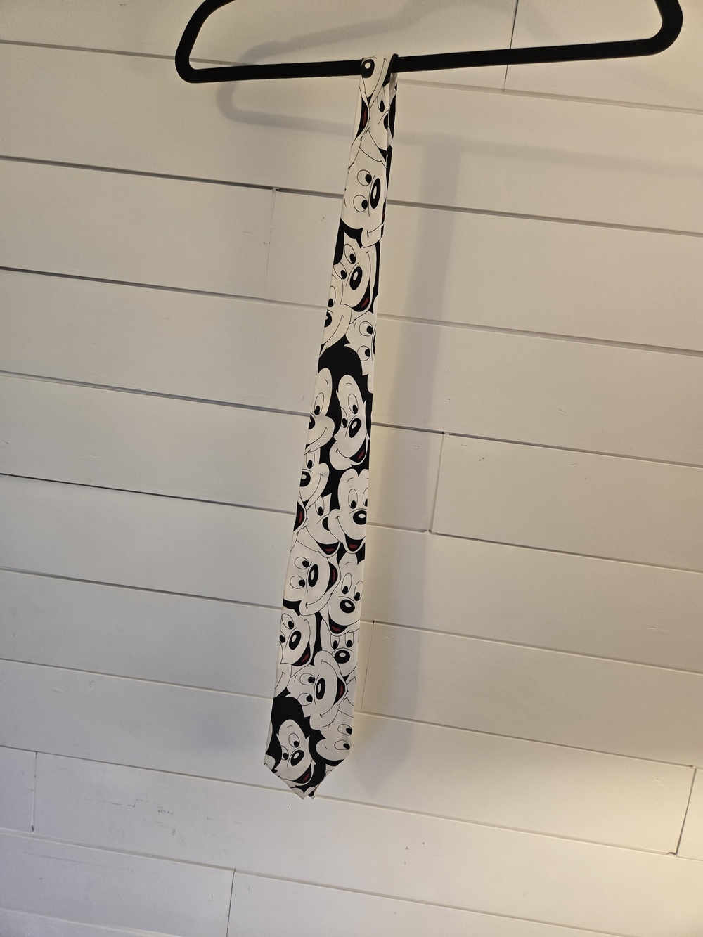 Novelty Black and White Character Print Tie - Home Accents